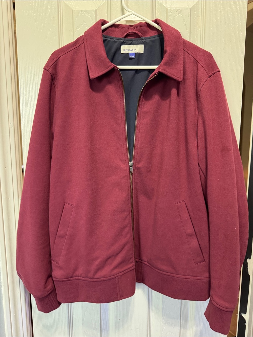 Artefact - Men’s Deep Wine Zip-Front Shirt Jacket